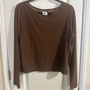 Nike Women's Chocolate Long Sleeve Tee